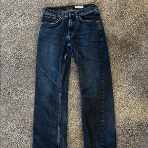 Wrangler Dark Blue Straight Jeans